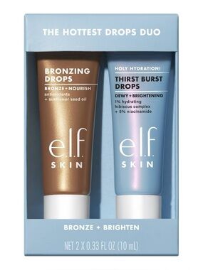e.l.f. SKIN The Hottest Drops Duo - Bronzing Drops & Holy Hydration! NEW